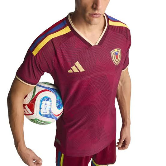 Ida Adi Maroon colour Yellow Red Blue Stripe V neck Jersey Tshirt P95991
