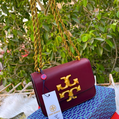 ROT TOR Golden Logo Italian Leather Ladies Mini Sling Bag 989748