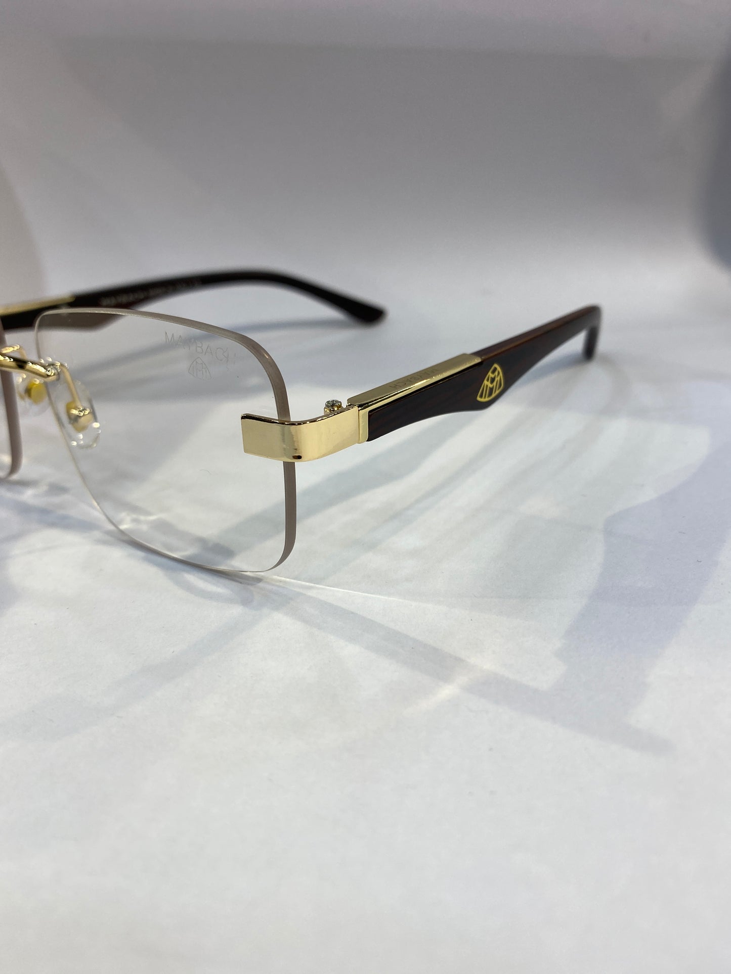 YAM Frameless Golden Brown Stick Trancy Shade Unisex Sunglass T82200411/S 56 18 146