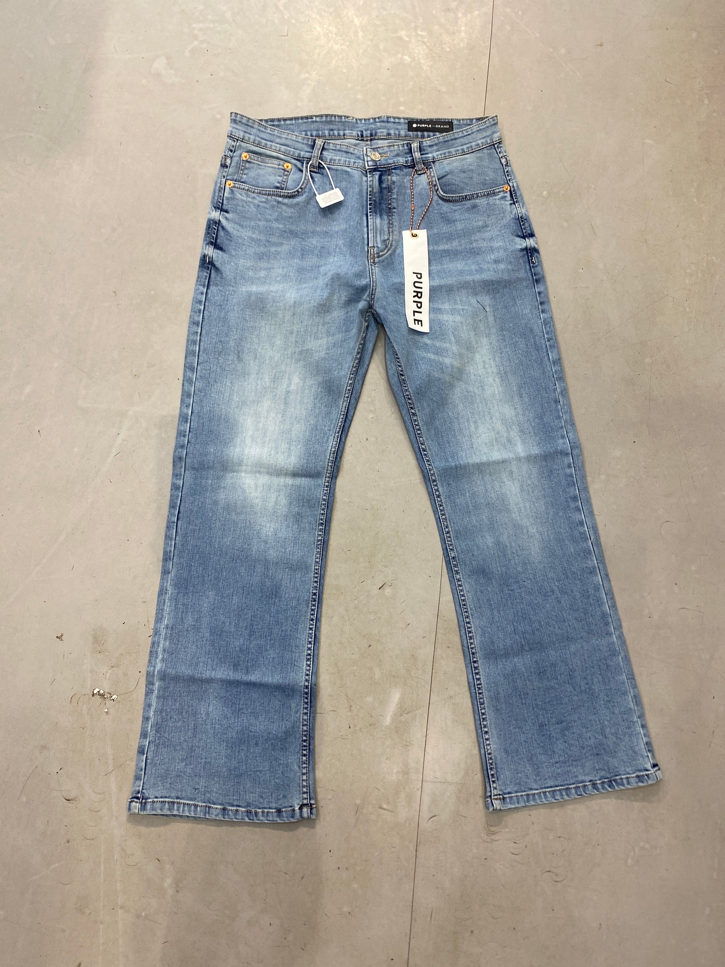 RUP PUR Faded Blue Colour Comfort Regular Fit Men’s Jeans 5045