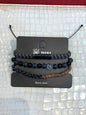 Imported Leather Bracelet 3 Set 988455