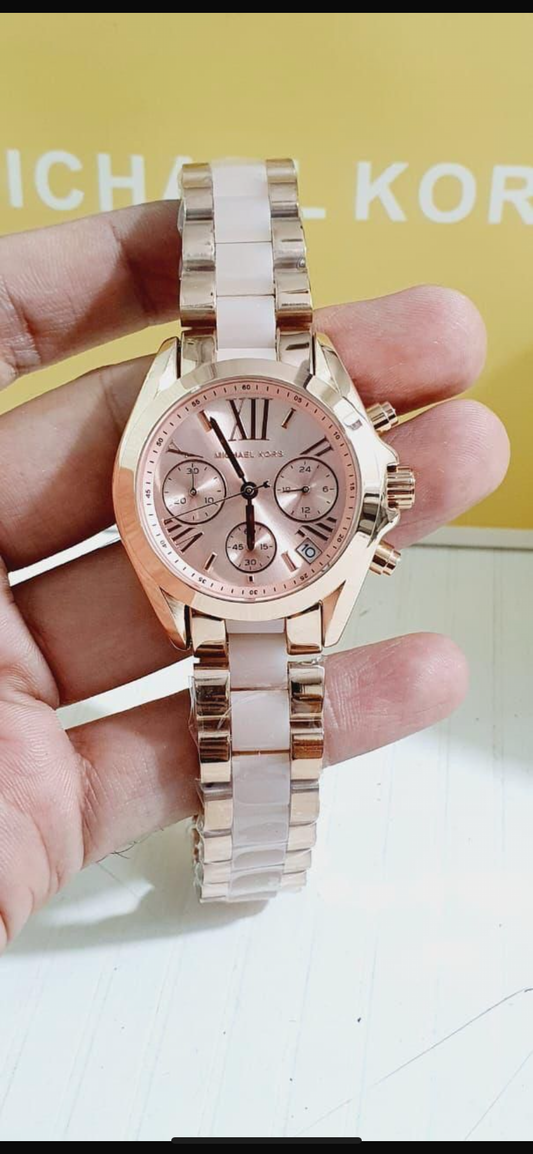 Cim Copper Pink Chain Copper Dial Ladies Chain Watch 400411