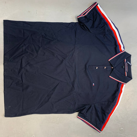 MOT TOM Blue Colour Half Sleeve Stichless Strachable Men’s Collar TShirt 2885