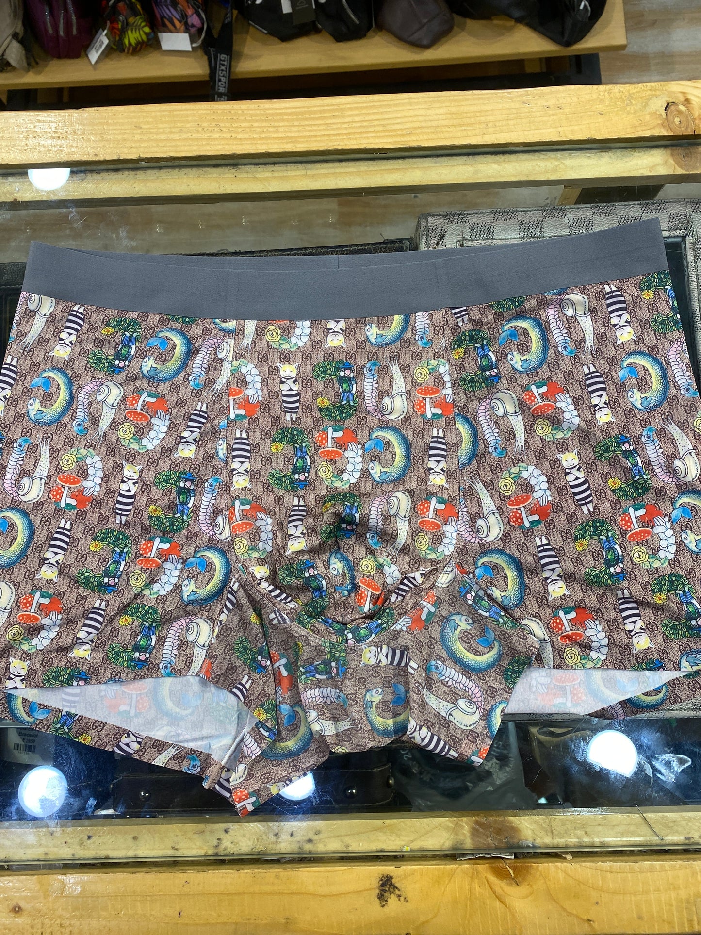 CUG GUC Apricot GG Printed Premium Quality Imported Men’s Trunk 989248