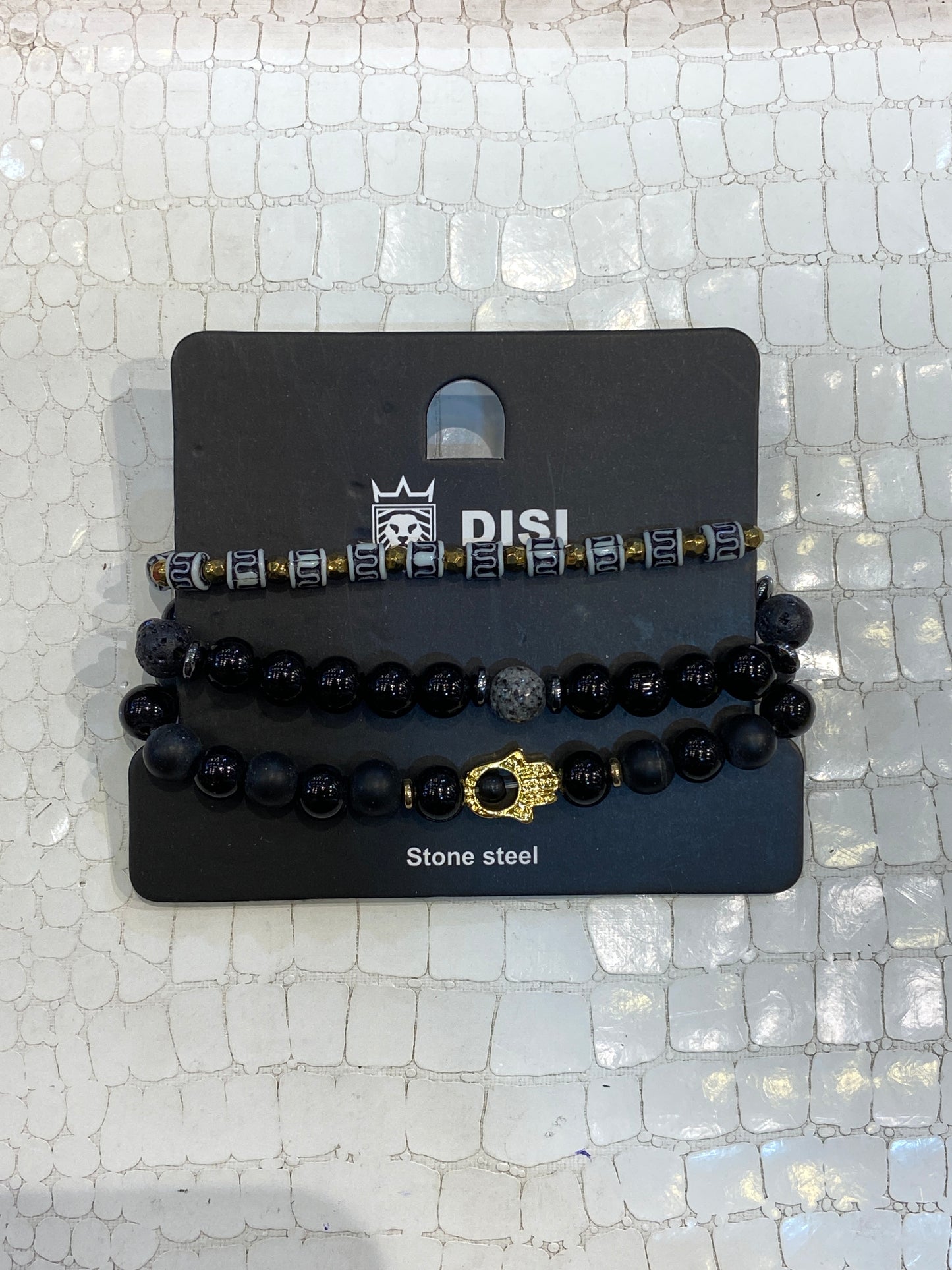 Imported Leather Bracelet 3 Set 988457