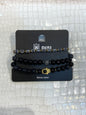 Imported Leather Bracelet 3 Set 988457
