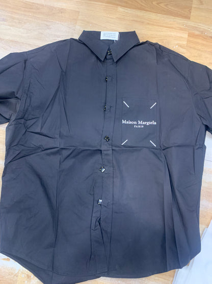 IAM Shirt Black Half Sleeve Baggy Fit H5510