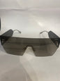 NEF Silver Stike Black Frame green Shade Unisex Sunglasses F35111 58 20 145