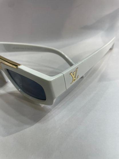 UOL White Frame Black Shade Unisex Sunglass 6155 55 18 145