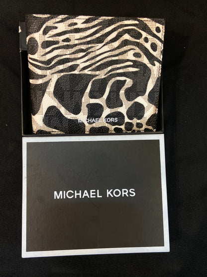 CIM KM Black White Colour Zebra Print Genuine Leather Men’s Wallet 988609