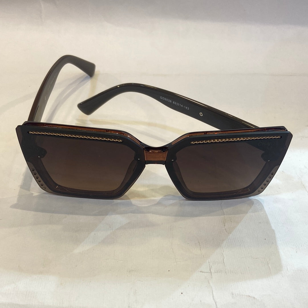 AHC Brown Frame Brown Shade Sunglasses GD8026 63 14-143