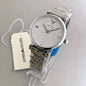 MRA Silver Chain Silver Stud Dial Ladies Watch 989280