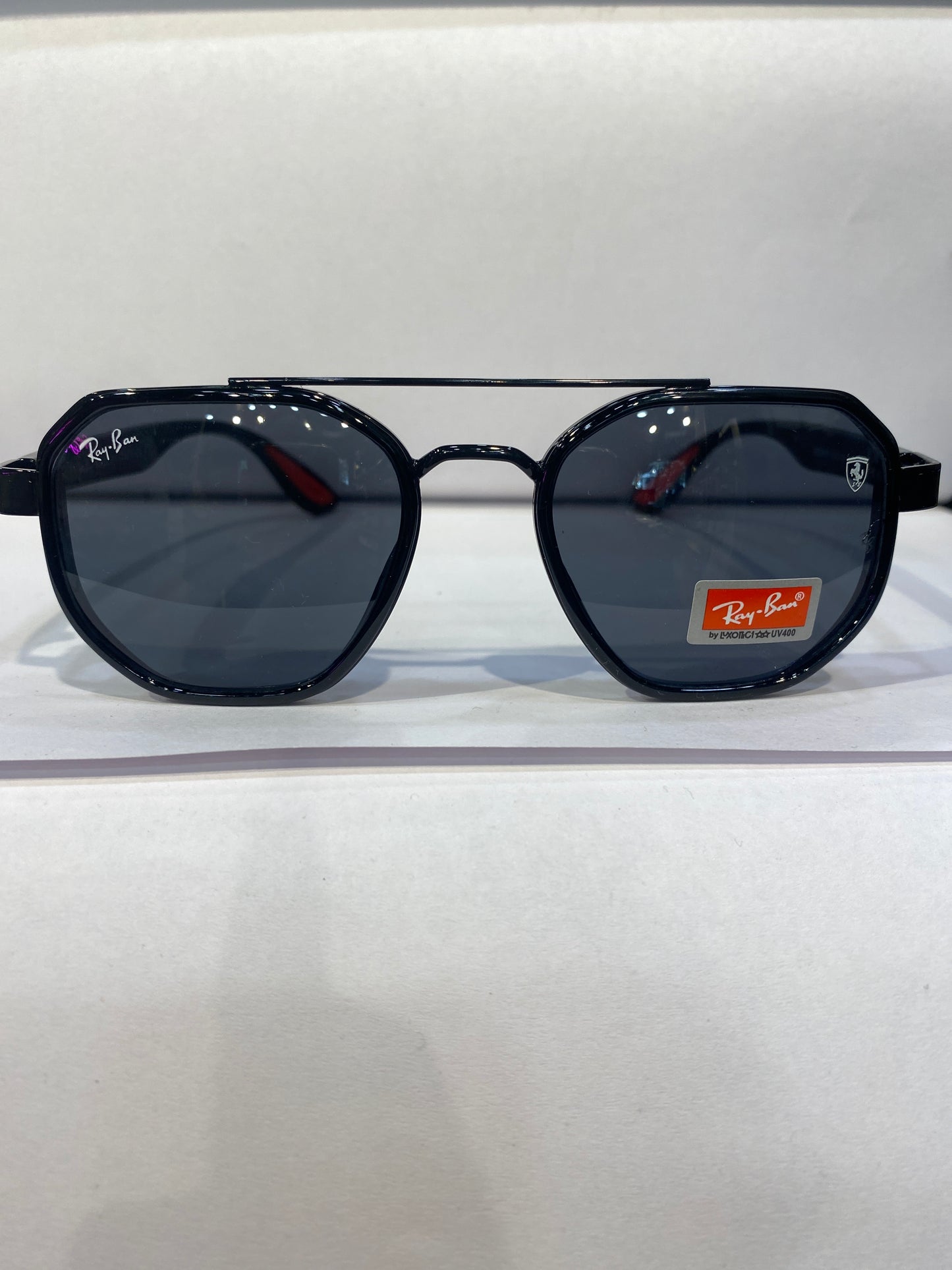 YAR RAY RB Black Frame Black Shade Unisex Sunglass RB3675 54 18 140