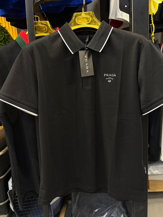 ARP PRA Black Colour Premium Quality Half Sleeve Men’s Collar TShirt 441