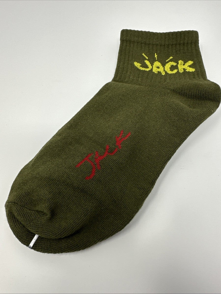 BR JACK CACTUS Green Colour With Yellow Red Print Premium Quality Full Socks 990080
