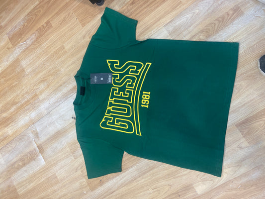 EUG Tshirt Green Colour Regular Fit H1007