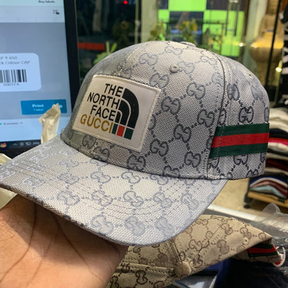 Cug White Cap Green Red Stripes Gg Embroidery 300169