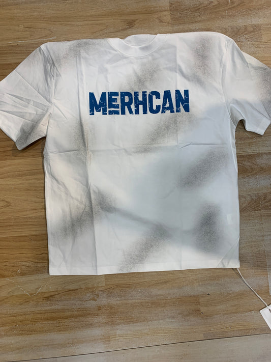 MJGV White Tshirt Grey Shed Merhcan MJ895
