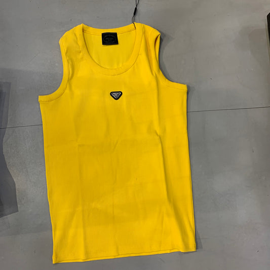 ARP PRA Yellow Colour Metal Patch Unisex Tank Top 989809