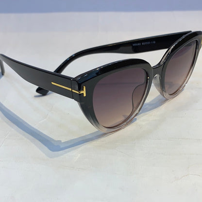 MOT Black Pink Frame Brown Shade Unisex Sunglasses W9062 52 20-143