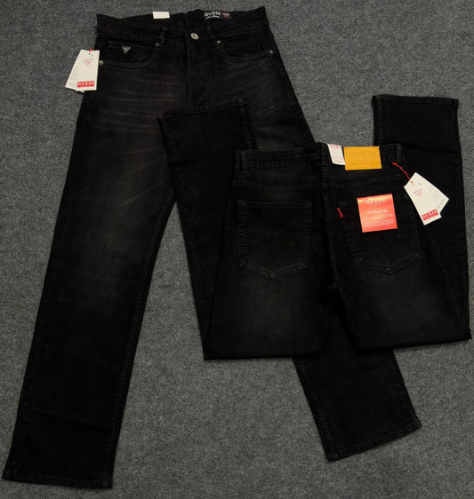 EUG Black Colour With Premium Quality Regular Fit Jeans 28074