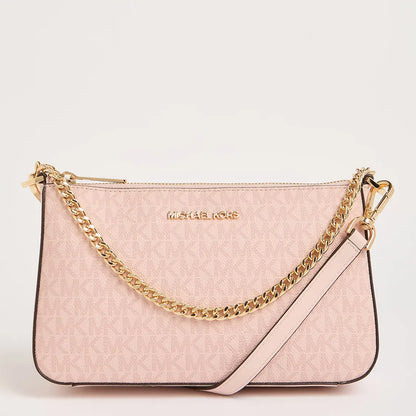 CIM MK Print Pink Colour With Golden Chain Premium Quality Ladies Sling Bag 60033