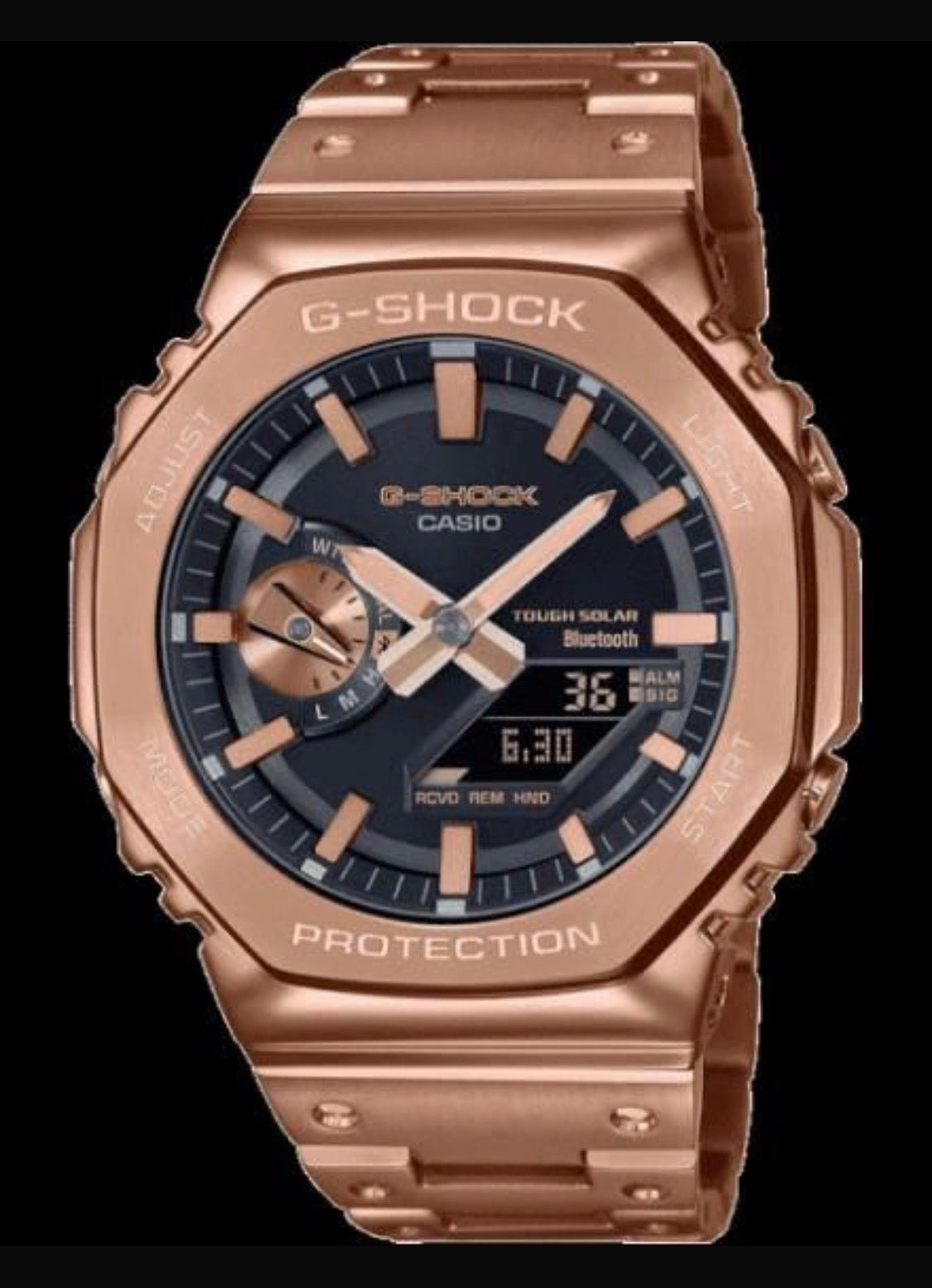 Hsg Copper Chain Black Dial Water resistant Sports Men Watch 989870