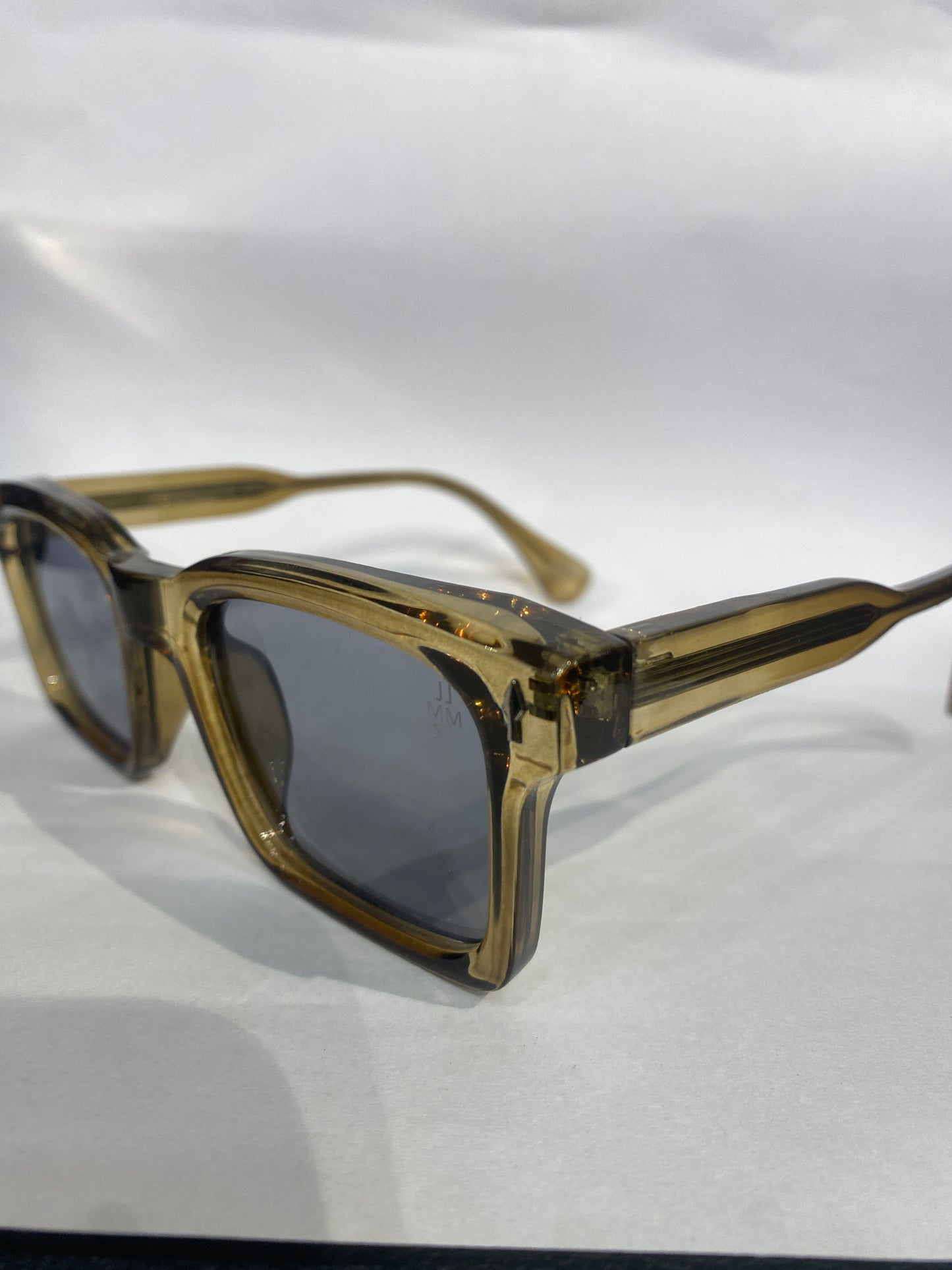 CAJ Smoke Green Frame Black Trancy Shade Unisex Sunglasses SUN808