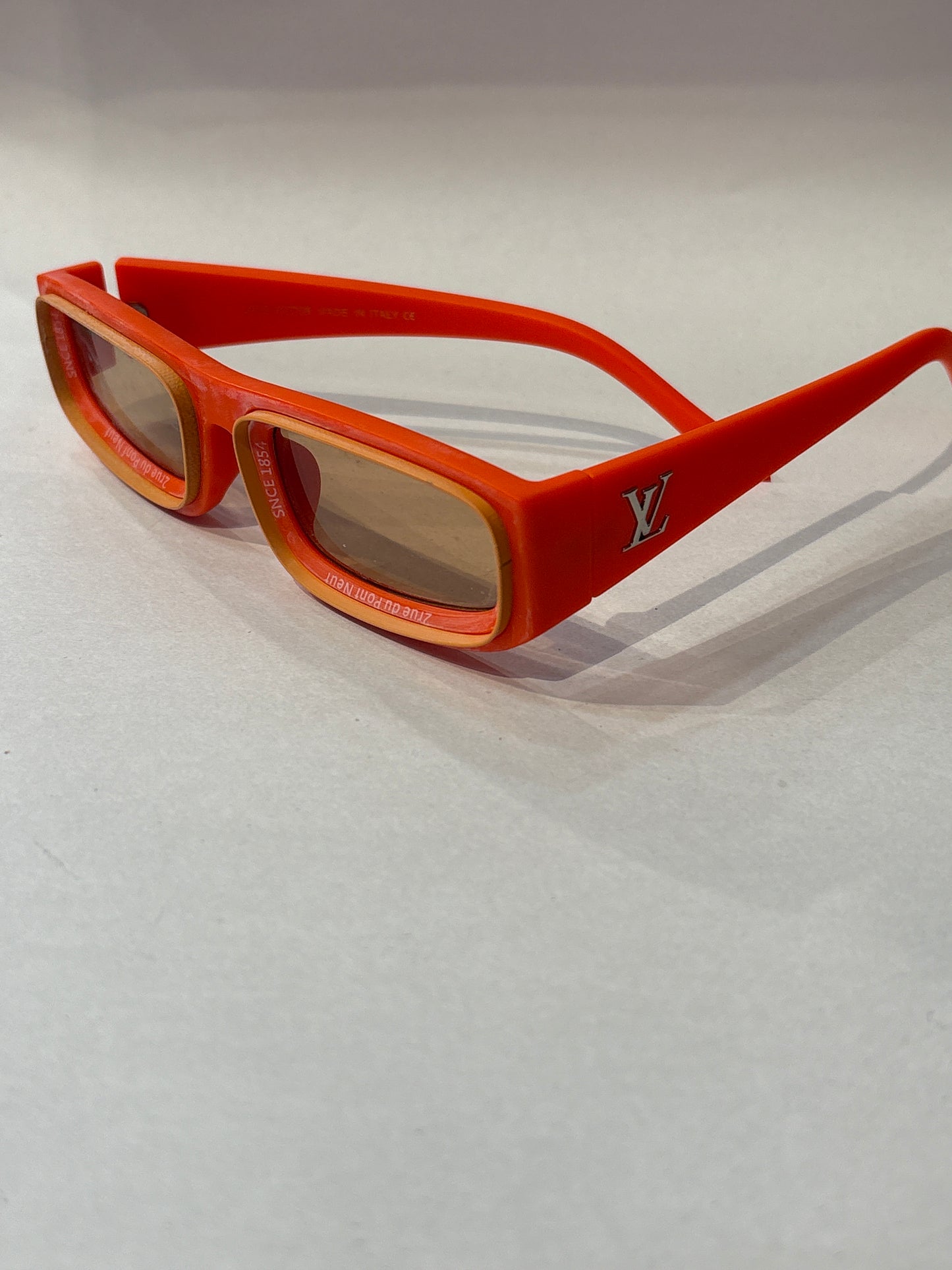 Uol Orange Frame Black Shade Unisex Sunglass 61905422-145