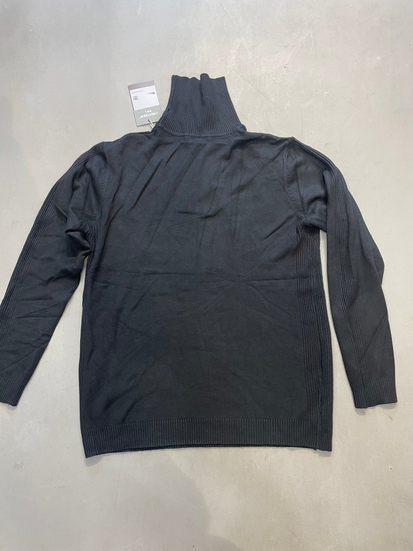 High Neck Black Colour Premium Quality Unisex Sweater 666