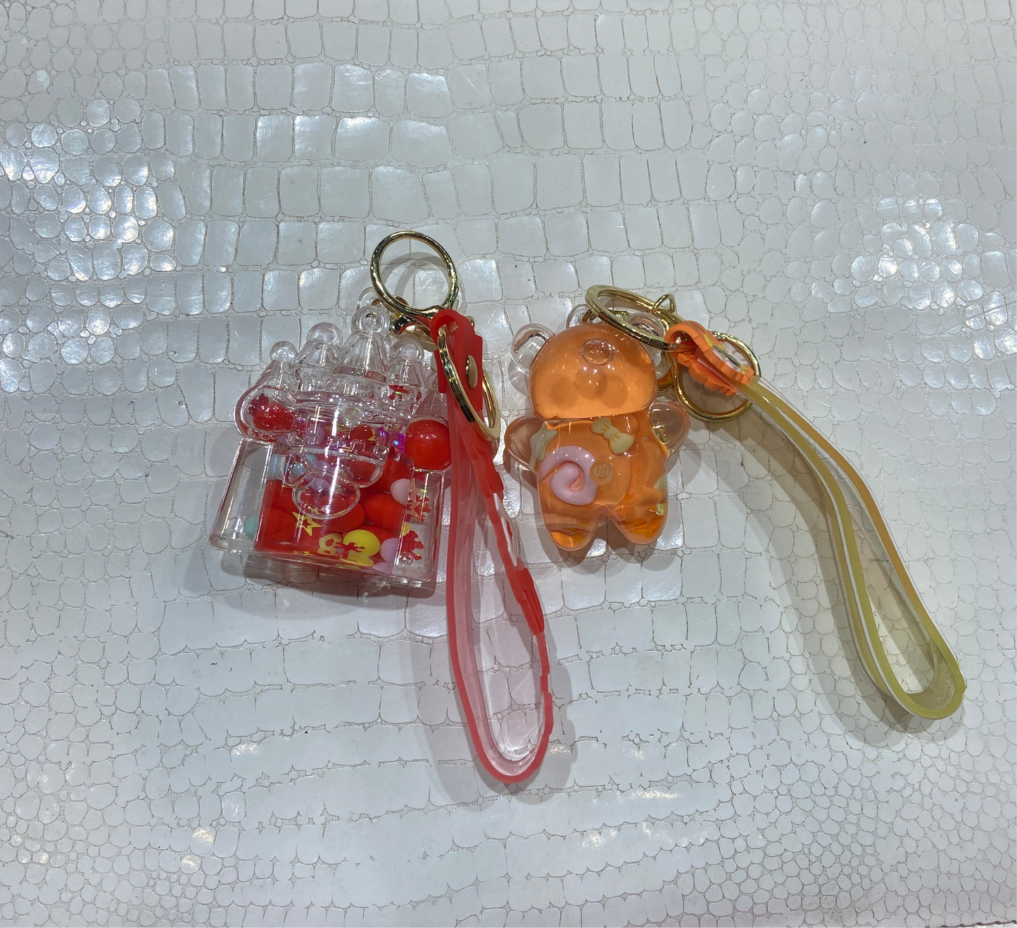 Imported Bubbles Liquid Multi Colour Keychains 988434