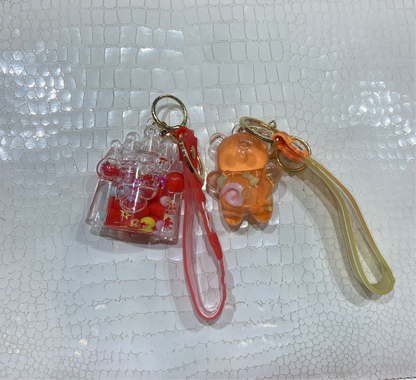 Imported Bubbles Liquid Multi Colour Keychains 988434