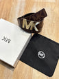 Mic Cim Brown Strap Golden Buckle Belt 989055