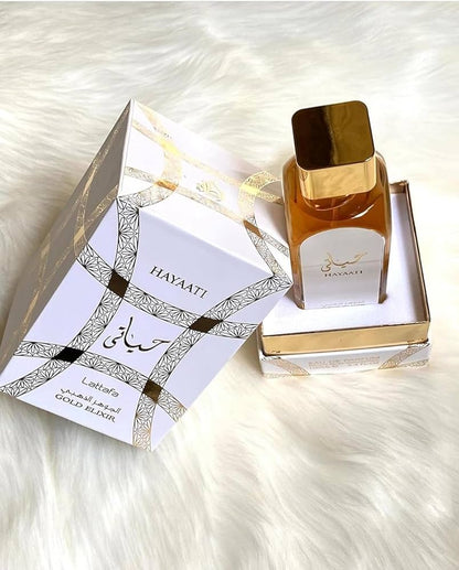 HAYAATI Gold Elixir Lattafa EDP Natural Spray Vaporisateur 100ML 3.4 FL.OZ