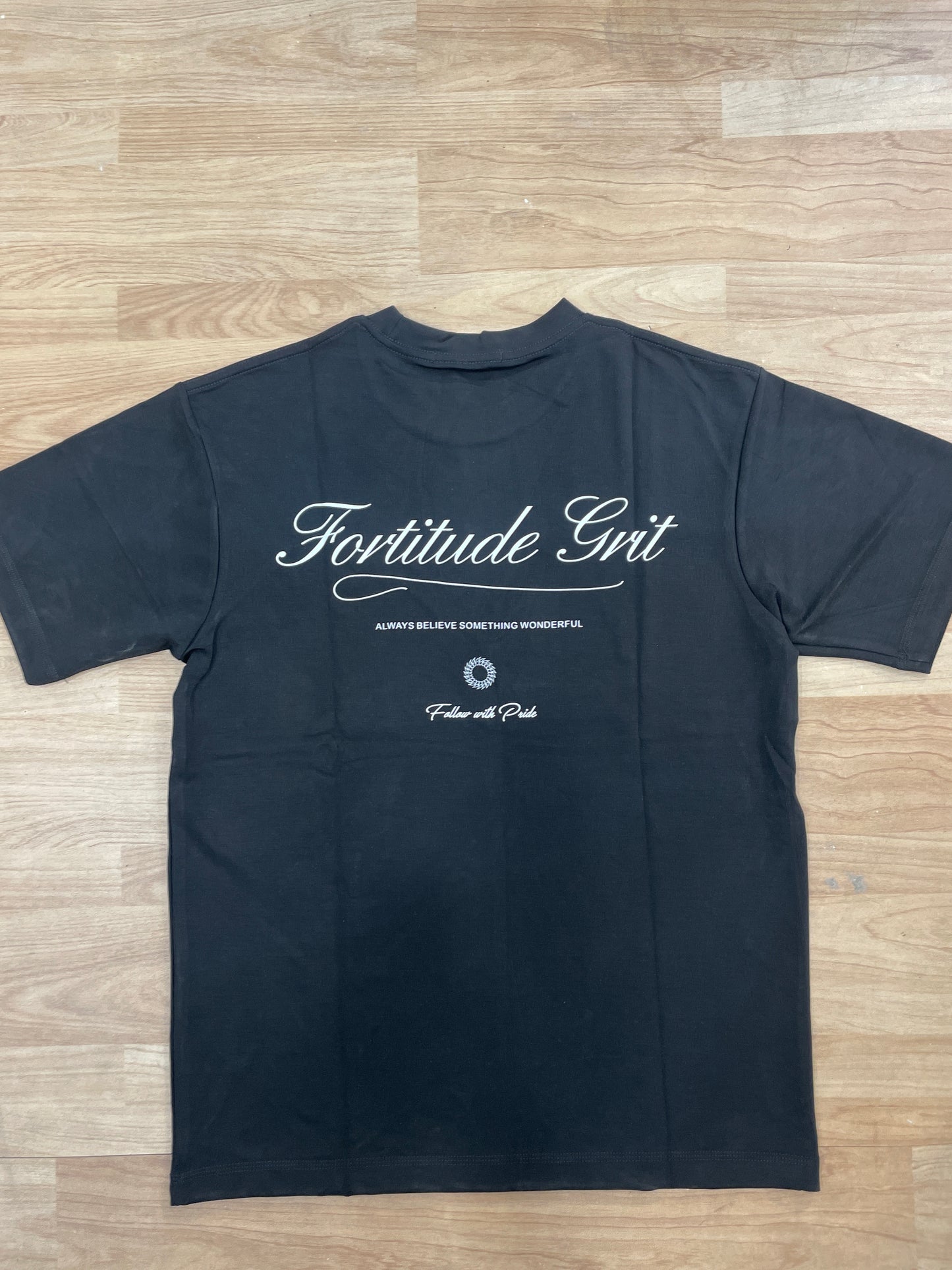 OUTLIER Black Colour Back Print Premium Quality Round Neck T-Shirt OL 470