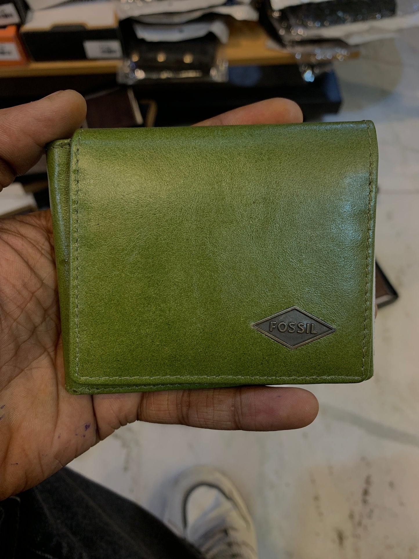 SOF FOS Genuine Leather Three Fold Wallet Model 800517