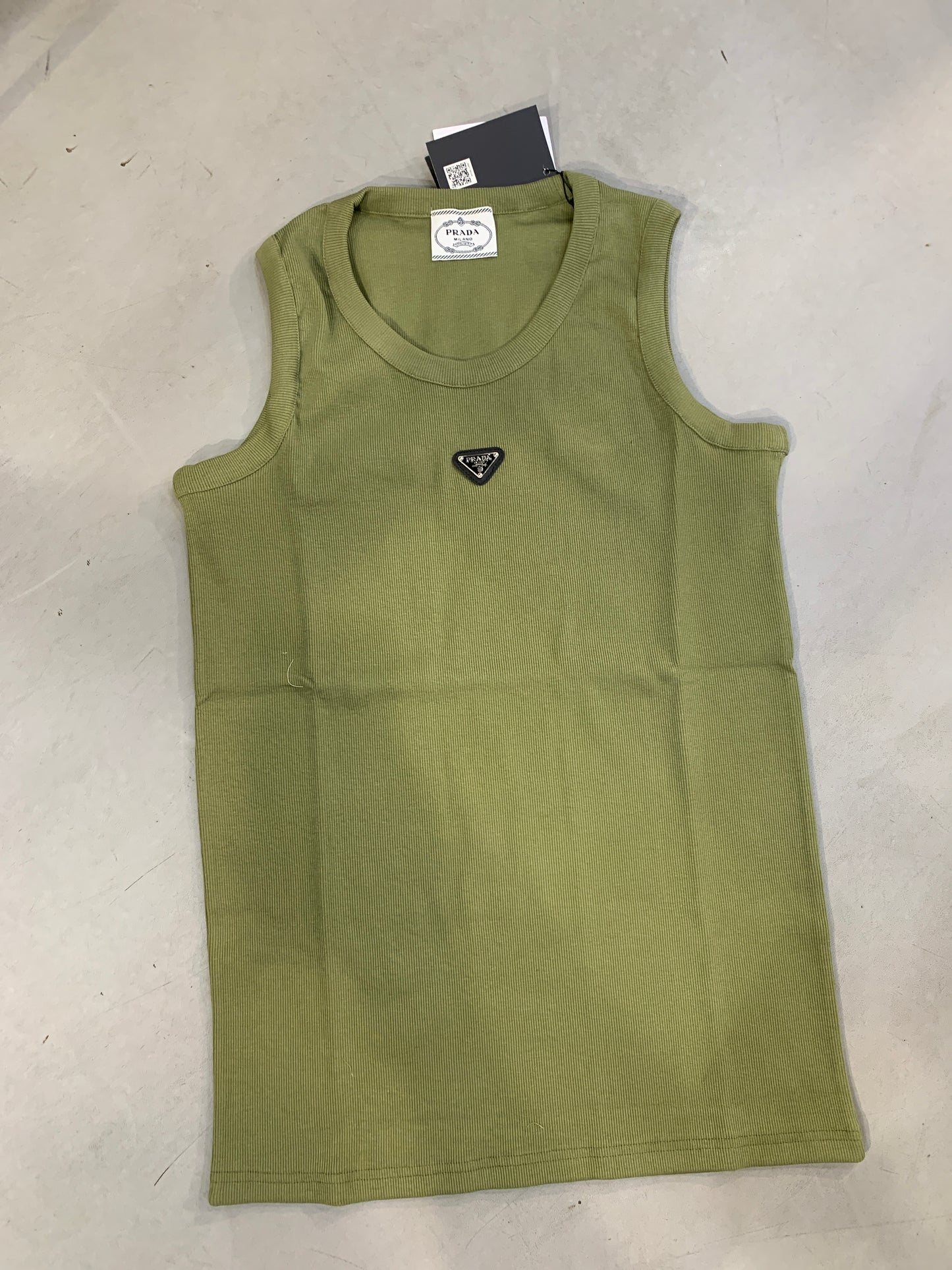 ARP PRA Light Green Colour Metal Patch Unisex Tank Top 990088