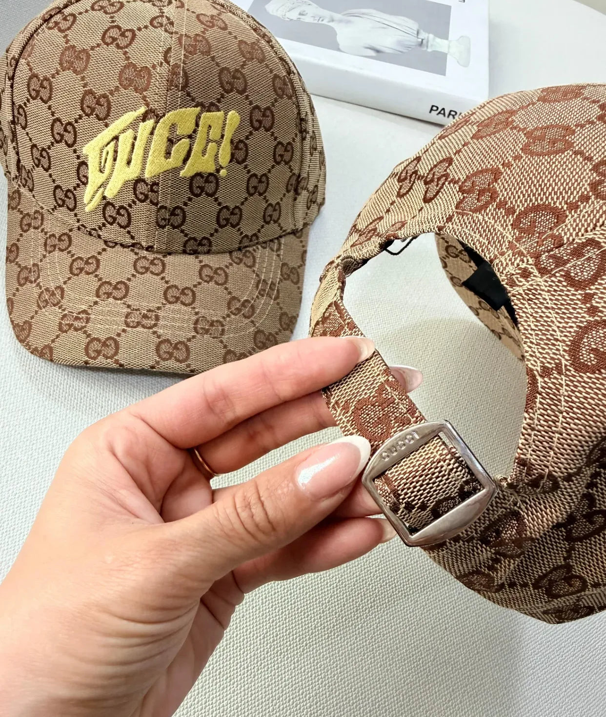 CUG GUC Beige Colour GG Print Imported China Cap 990275