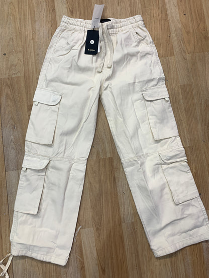 RAZ Cargo Cream Colour Six Pocket Straight Fit H9041