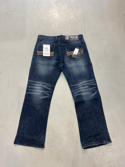 RCH CHR Faded Navy Blue Colour Comfort Baggy Men’s Jeans 5049