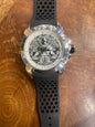 CAJ JAC Black Strap Silver Ring Black Dial Men’s Watch 990963