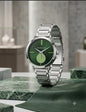 CIM MIC Silver Chain Black Dial Ladies Watch 991017