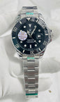 LOR Silver Chain Black Ring Black  Dial Automatic Men’s Watch 990817