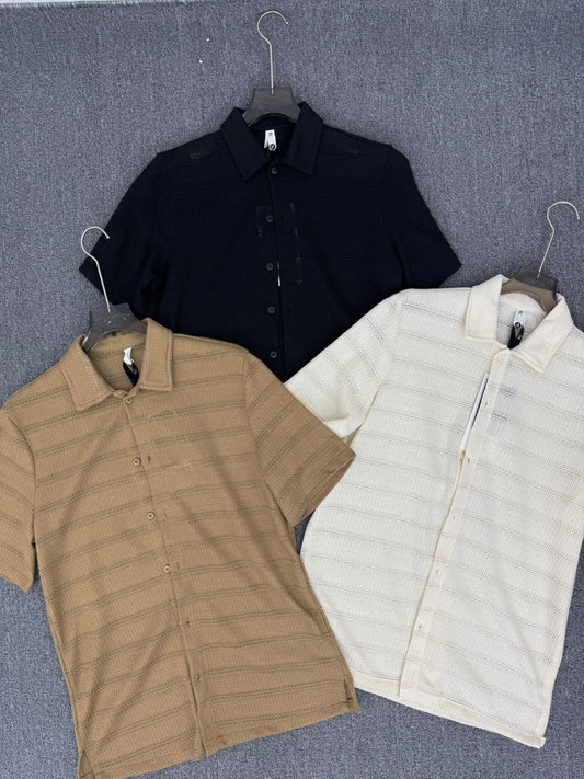 BC Black Half Sleeve Knit Imported Shirt 989122