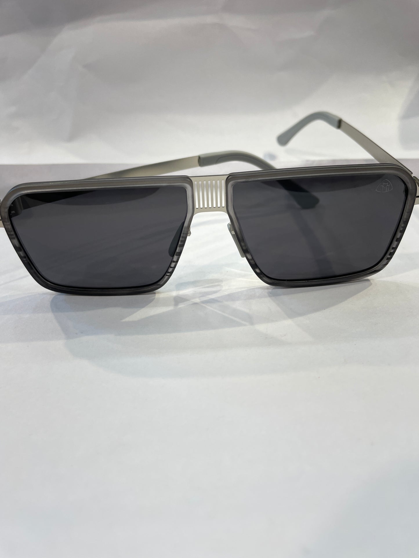 YAM Grey Frame Black Shade Unisex Sunglass MY-98329 C7 55 17 143