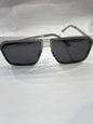 YAM Grey Frame Black Shade Unisex Sunglass MY-98329 C7 55 17 143