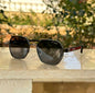 ARP Black Red Frame Black Shade Unisex Branded Sunglasses T0967 53 18 136