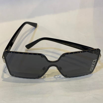 CUG GG Print Silver Frame Black Shade Sunglasses TJ72221 61 13-142