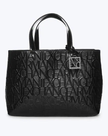 Aix MRA Black Ladies Premium Quality Tote Bag With Magnetic Box 6681-2