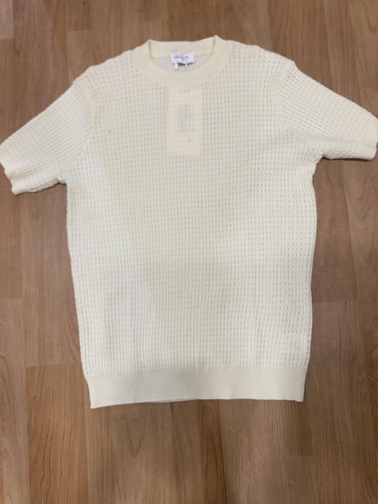 Ultimate Details cream Colour Knitted Premium Quality Unisex Round Neck T-Shirt P2001